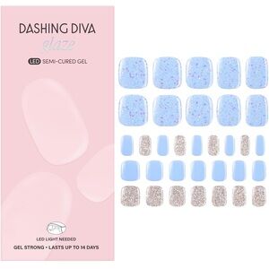 Dashing Diva Blueberry Bliss Semi Cured Pedi Nail Strips